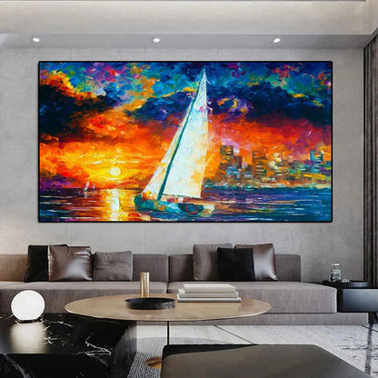Colorful Night at Sea - Niaz Arts