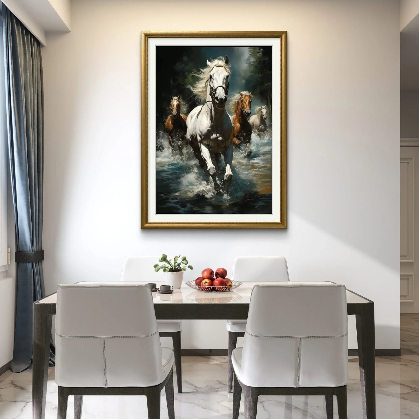 4 Horse Running - Niaz Arts