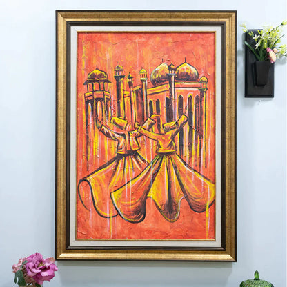 Derwish Red Abstract - Niaz Arts