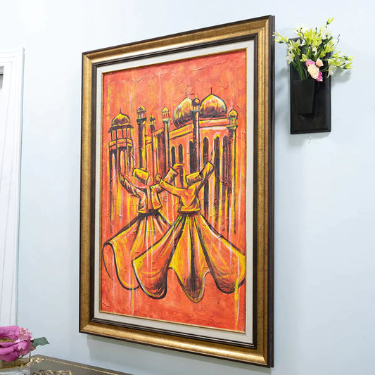 Derwish Red Abstract - Niaz Arts