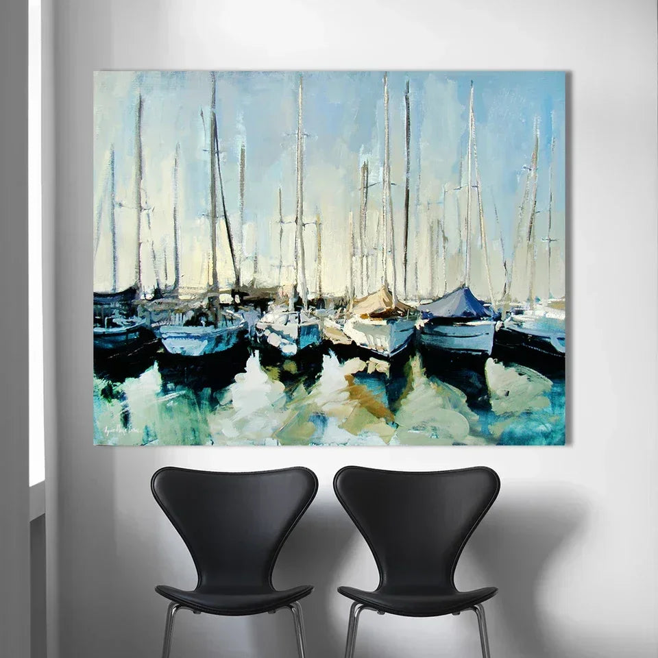 Resting Sailboats - Niaz Arts