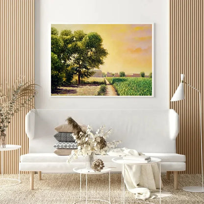 Clouds With Fields View - Niaz Arts