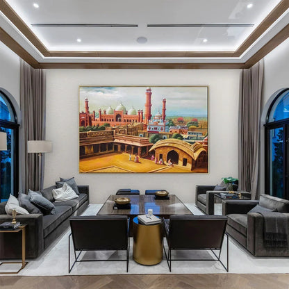 Badshahi Mosque View - Niaz Arts