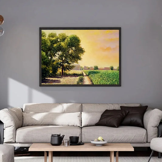 Clouds With Fields View - Niaz Arts