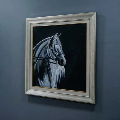 Arabian Black & Silver Horse - Niaz Arts