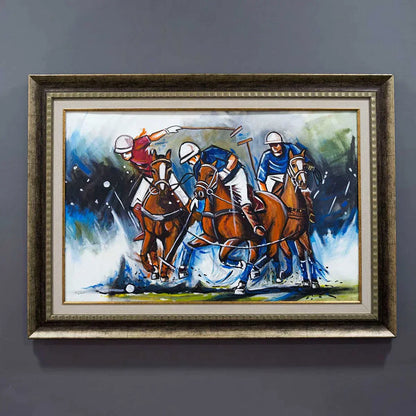 Abstract Horse Polo Sports - Niaz Arts
