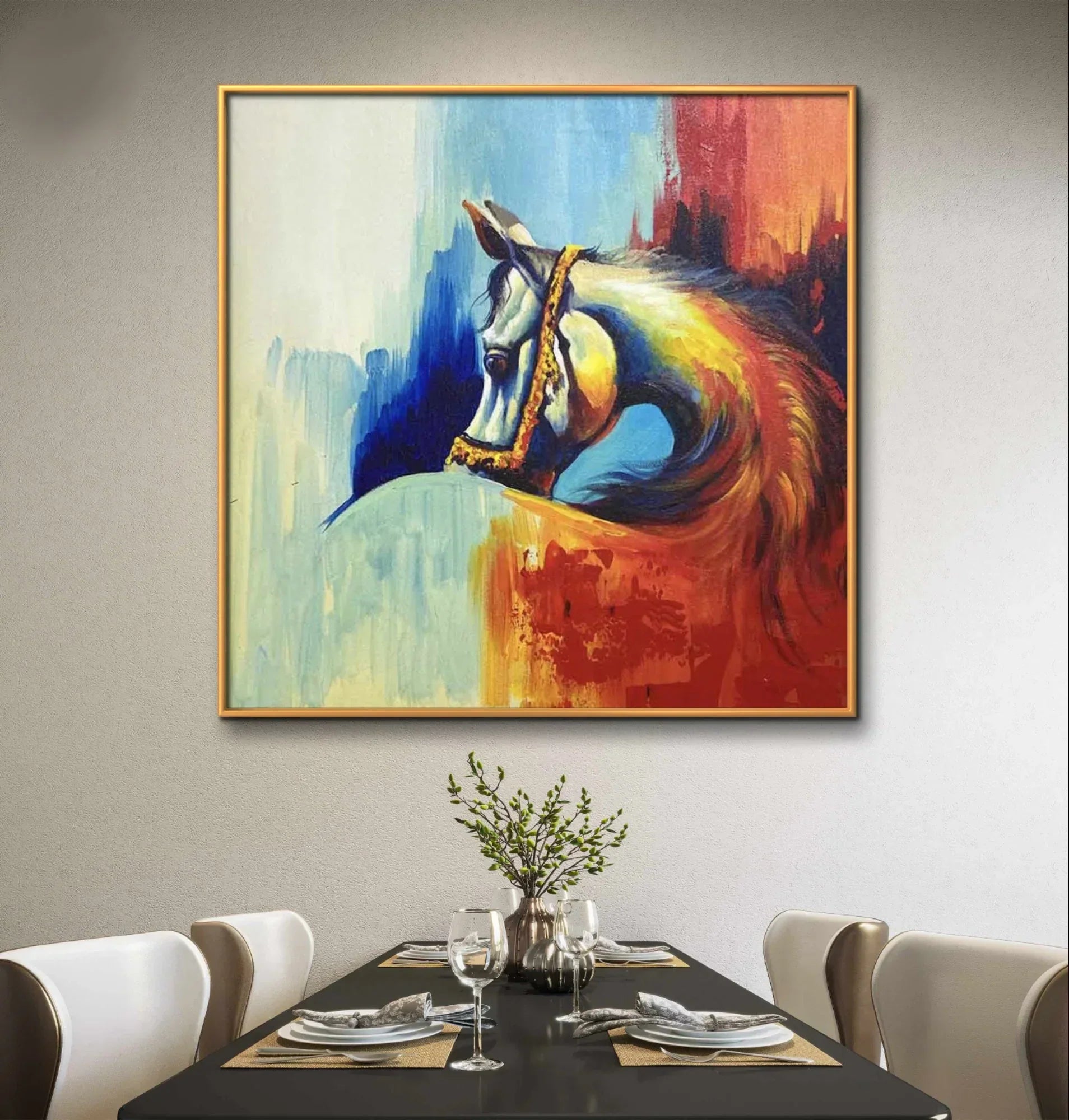 Abstract Stallion Horse - Niaz Arts