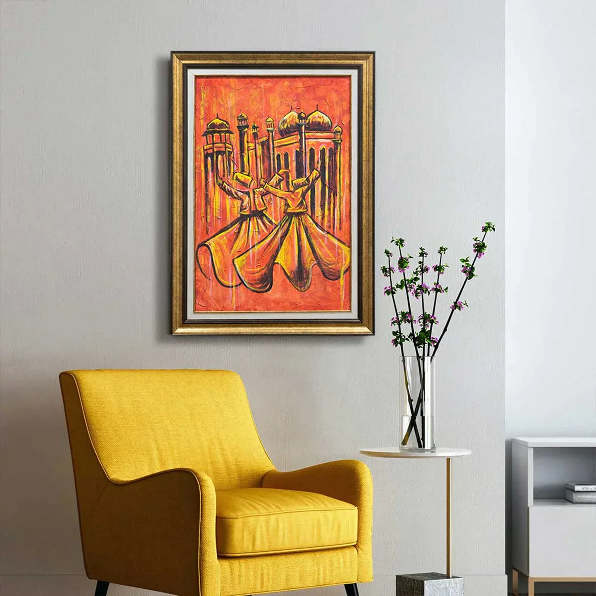 Derwish Red Abstract - Niaz Arts