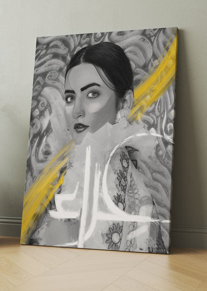 CUSTOM B/W PORTRAIT PAINTING