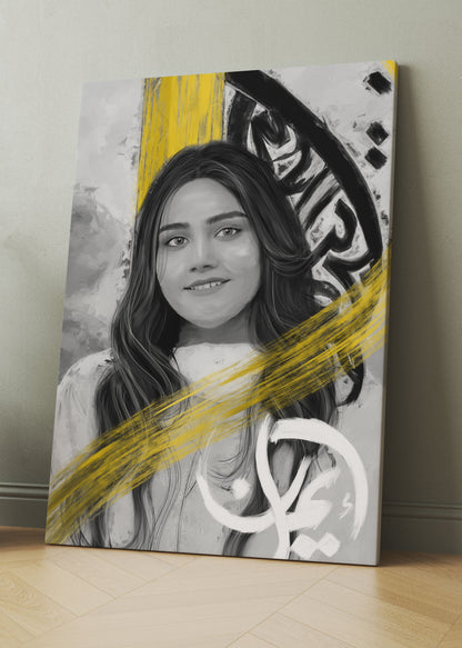 CUSTOM B/W PORTRAIT PAINTING