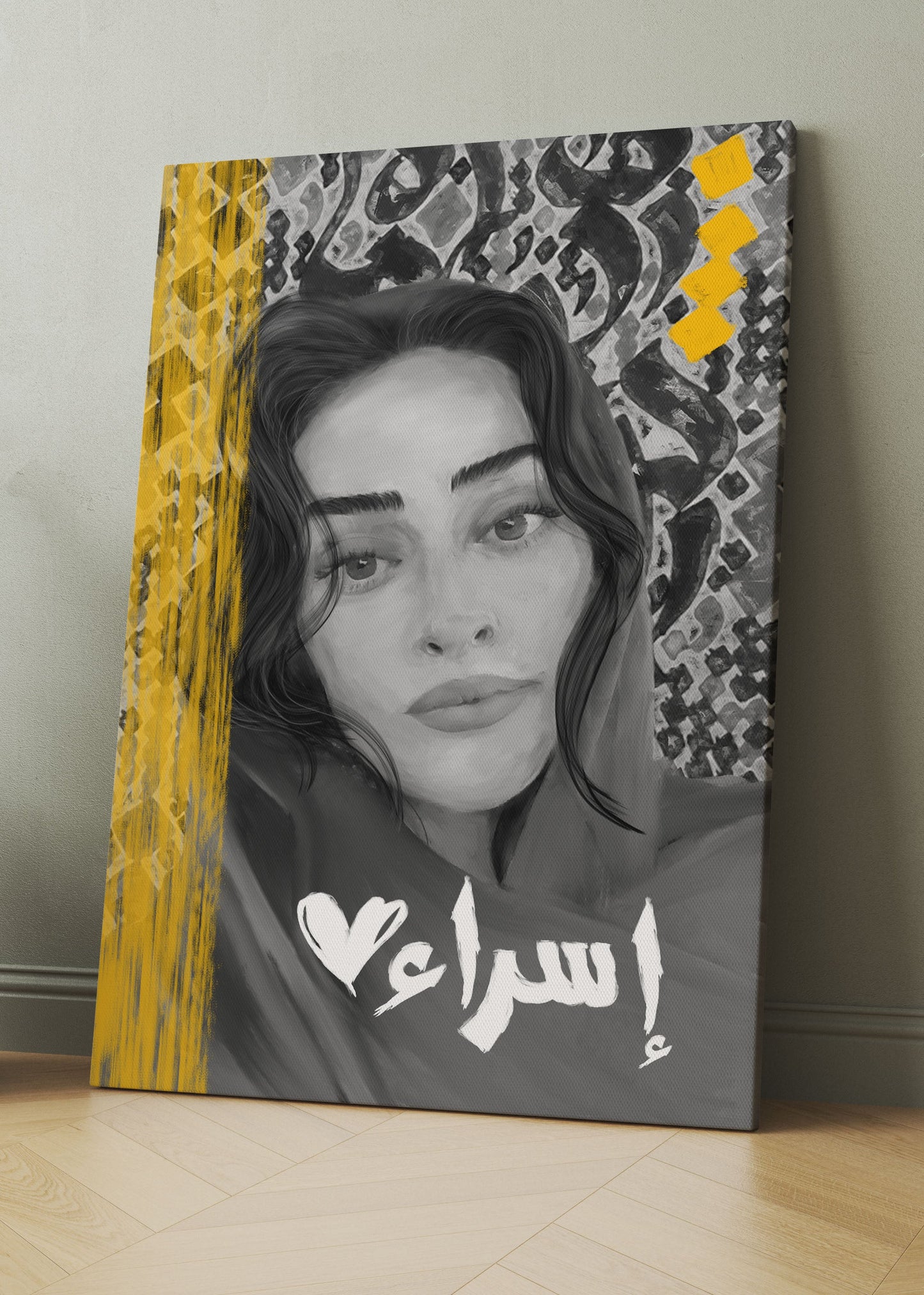 CUSTOM B/W PORTRAIT PAINTING