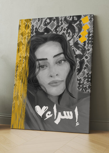 CUSTOM B/W PORTRAIT PAINTING